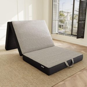 Memory Foam Trifold Mattress – 4 Inch Single Portable Floor Bed